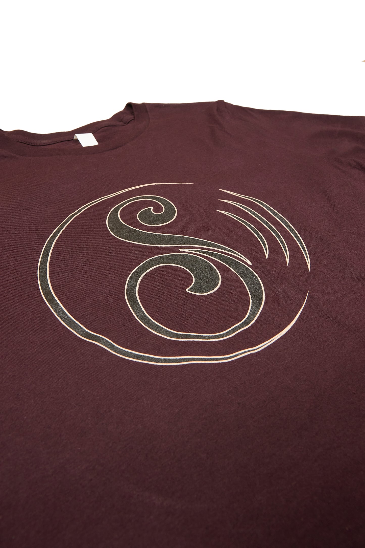 Swirville Tee - Burgundy