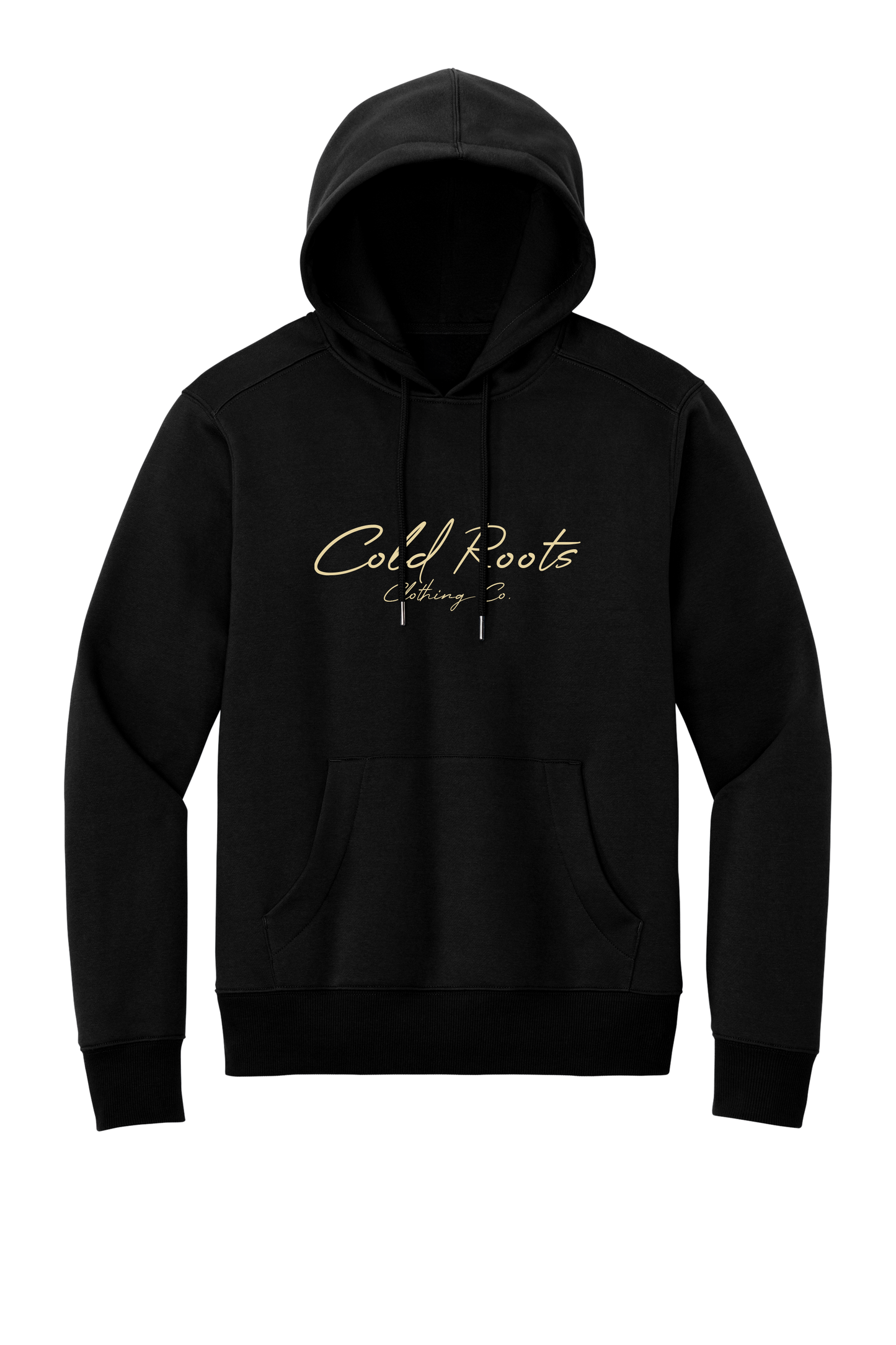Embroidered Essential Cold Roots Hoodie - Black