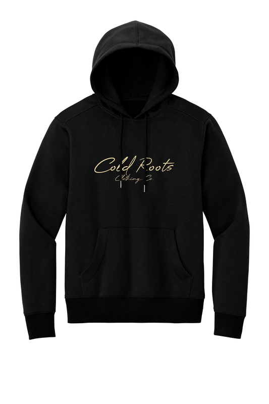 Embroidered Essential Cold Roots Hoodie - Black
