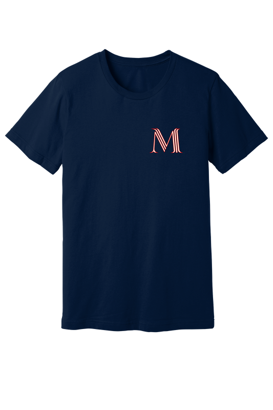 "M" Tee - Navy