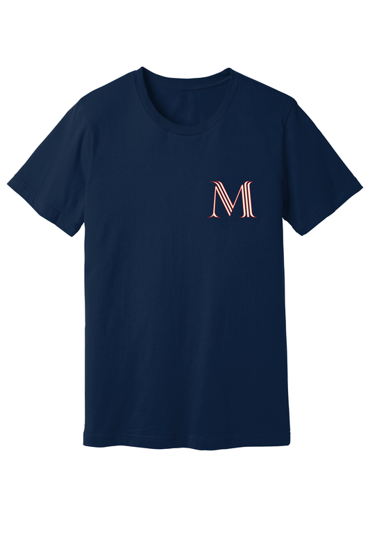 "M" Tee - Navy