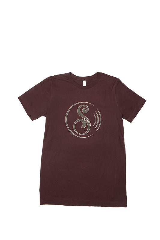 Swirville Tee - Burgundy