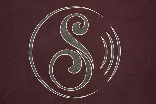 Swirville Tee - Burgundy