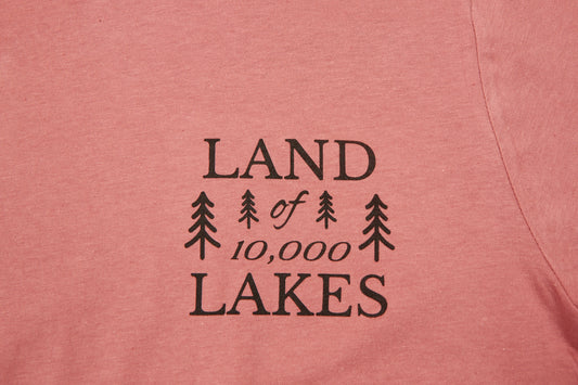 Land of 10,000 Lakes Tee - Salmon