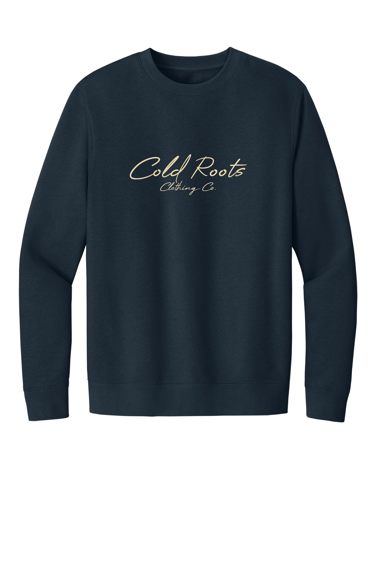 Embroidered Cold Roots Sweatshirt - Navy