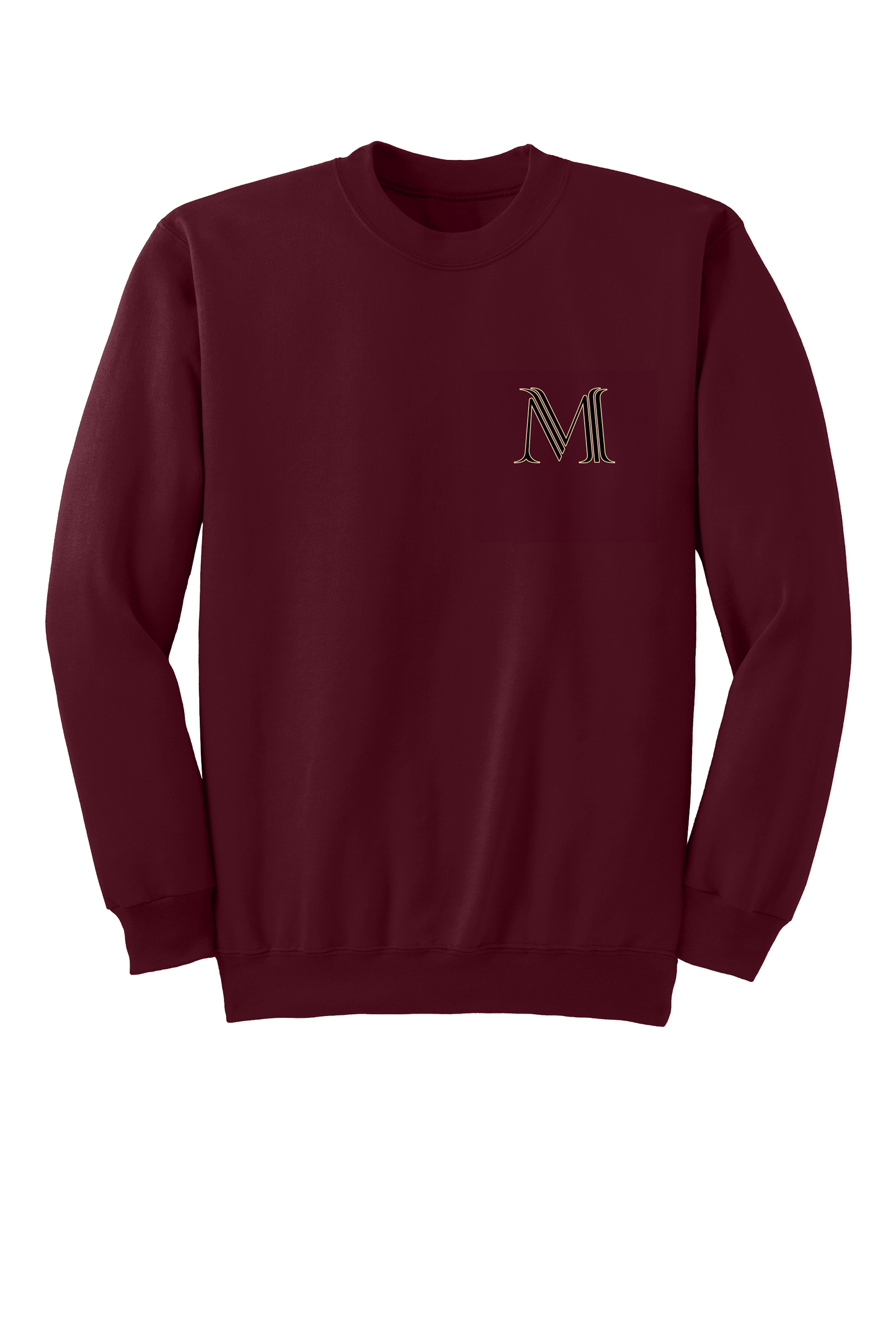 Embroidered "M" Sweatshirt - Maroon